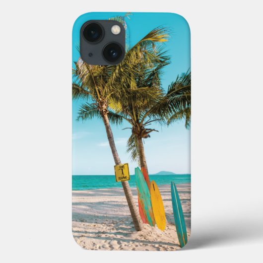 サーフボードオンビーチ装飾用クッション Case-Mate iPhoneケース (裏面)