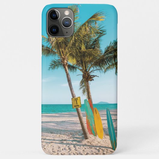 サーフボードオンビーチ装飾用クッション Case-Mate iPhoneケース (裏面)