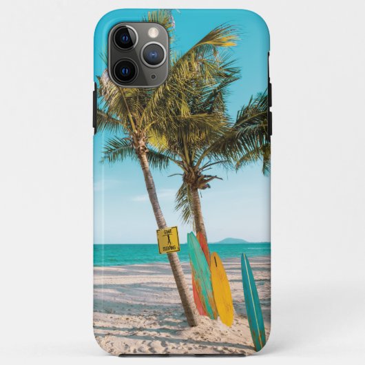 サーフボードオンビーチ装飾用クッション Case-Mate iPhoneケース (裏面)