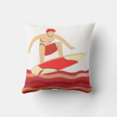 サーフボードオンベーコンウェーブ クッション (裏面)