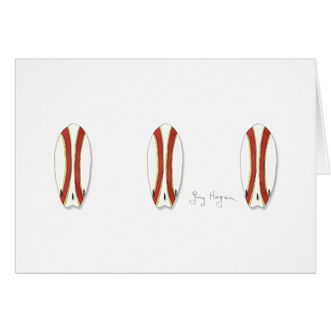 サーフボードカード (正面横)