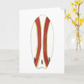 サーフボードカード カード (黄色い花)