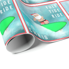 サーフボードクリスマスギフトラッピング紙 ラッピングペーパー