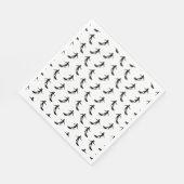 サーフボードサーフィンカスタムパターン背景色 スタンダードランチョンナプキン (角)