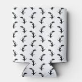 サーフボードサーフィンカスタムパターン背景色 缶クーラー (裏面)