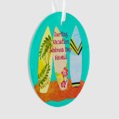 サーフボードサーフィンバケーションキープサケ オーナメント (正面)