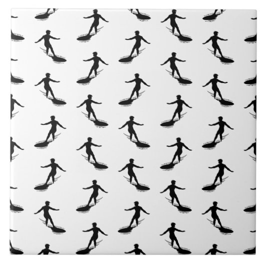 サーフボードサーフィンパタカスタムーンの背景色 タイル (正面)