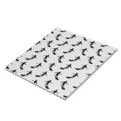 サーフボードサーフィンパタカスタムーンの背景色 タイル (側面)