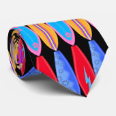 サーフボードタイモダンおもしろい ネクタイ (ロール)