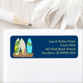 サーフボードダークブルー ラベル (インサイチュ)