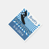 サーフボードデザイナーバー（ユダヤ教の）バル・ミツバーナプキンス スタンダードカクテルナプキン (角)