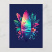 サーフボードトロピカルビーチ ポストカード (正面)