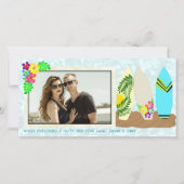 サーフボードハワイアンクリスマス シーズンカード (正面)