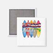 サーフボードハワイ国旗 マグネット (正面/裏面)