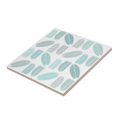 サーフボードパターンミントティール(緑がかった色) タイル (側面)