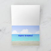サーフボードビーチグリーティングカード カード (内部)