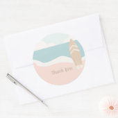 サーフボードビーチサンキュー ラウンドシール (封筒)