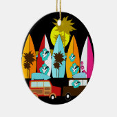 サーフボードビーチバムサーフィンサーファーヒッピーVans セラミックオーナメント (右)