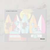 サーフボードビーチバムサーフィンサーファーヒッピーVans ポストカード (裏面)