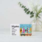 サーフボードビーチバムサーフィンヒッピーバン 名刺 (スタンド正面)