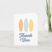 サーフボードビーチバースデーパーティー サンキューカード (正面)