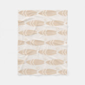 サーフボードビーチベビーニュートラルフリースブランケット フリースブランケット (正面)