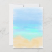 サーフボードビーチベビーsipとseeシャワーパーティー 招待状 (裏面)