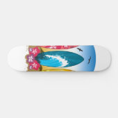 サーフボードビーチ スケートボード (横)