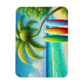 サーフボードビーチ マグネット (縦)