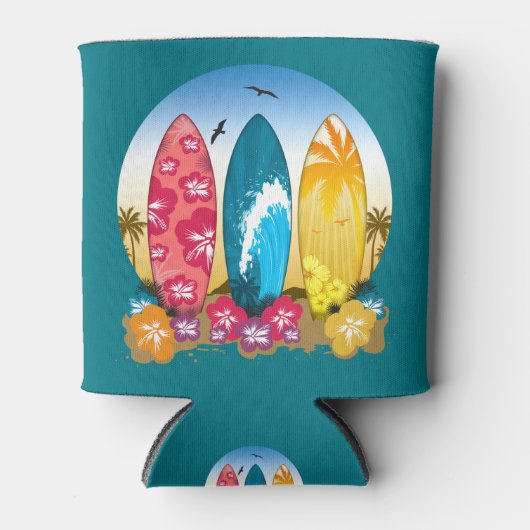 サーフボードビーチ 缶クーラー (正面)