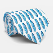 サーフボードブルー ネクタイ (ロール)