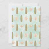 サーフボードベビーオンボードベビーシャワー 招待状 (裏面)