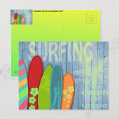 サーフボードポストカード ポストカード (正面/裏面)