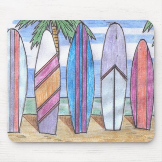 サーフボードマウス マウスパッド (正面)