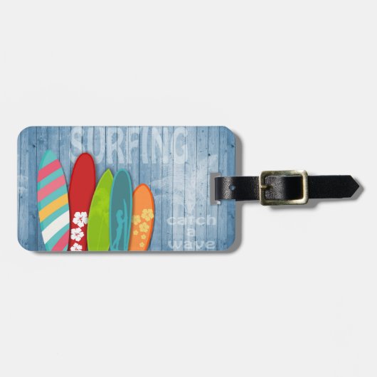 サーフボードラゲッジタグ ラゲッジタグ (正面横)