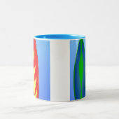 サーフボードレトロサーフ ツートーンマグカップ (中央)