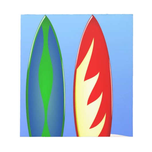 サーフボードレトロサーフ ノートパッド (正面)