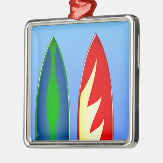 サーフボードレトロサーフ メタルオーナメント (左)