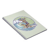 サーフボード上の漫画のヤギ ノートブック (右側)