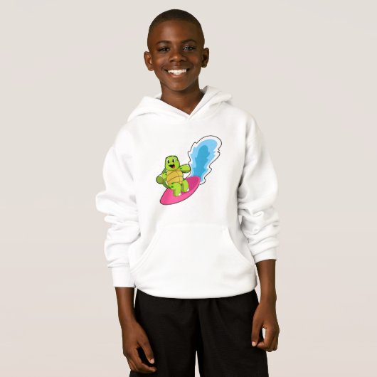 サーフボード付きサーファーとして亀 (正面フル)