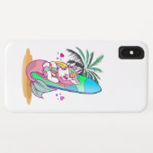 サーフボード付きユニコーンビーチ Case-Mate iPhoneケース (裏面(横))