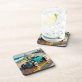 サーフボード付きヴィンテージロボット，ビーチ コースター (右側)