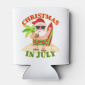 サーフボード付き7月のクリスマス 缶クーラー (裏面)