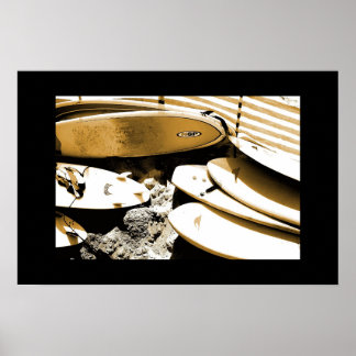 サーフボード写真 ポスター