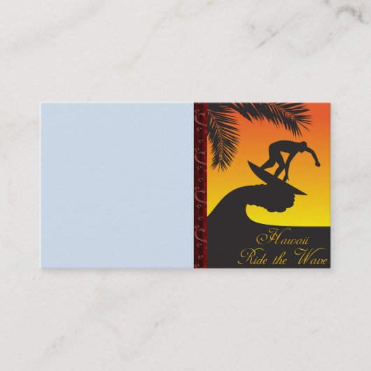 サーフボード名刺 名刺 (正面)