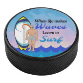 サーフボード海ウェーブブルーやる気を起こさせる引用文 アイスホッケーパック (3/4)