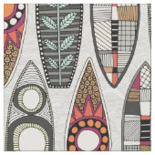 サーフボード白 ファブリック (クローズアップ)