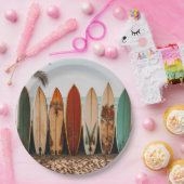 サーフボード紙プレート ペーパープレート (パーティー)