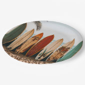 サーフボード紙プレート ペーパープレート (アングル)