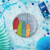 サーフボード紙プレート ペーパープレート (パーティー)